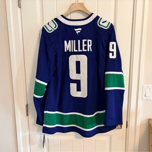 BNWT Authentic Fanatics Vancouver Canucks J.T. Miller Orca Jersey Size 52 Large